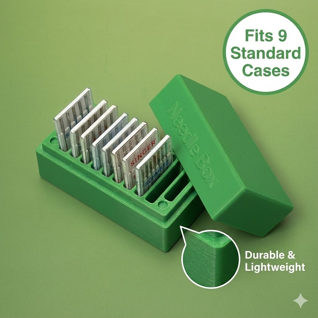 Craft Embellishment Storage - Estojo organizador de agulhas para máquina