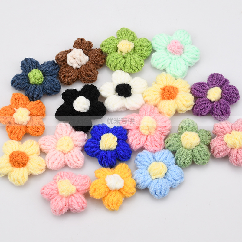 Apliques de Flores de Crochê F - Craft Embellishment avaliação e preço
