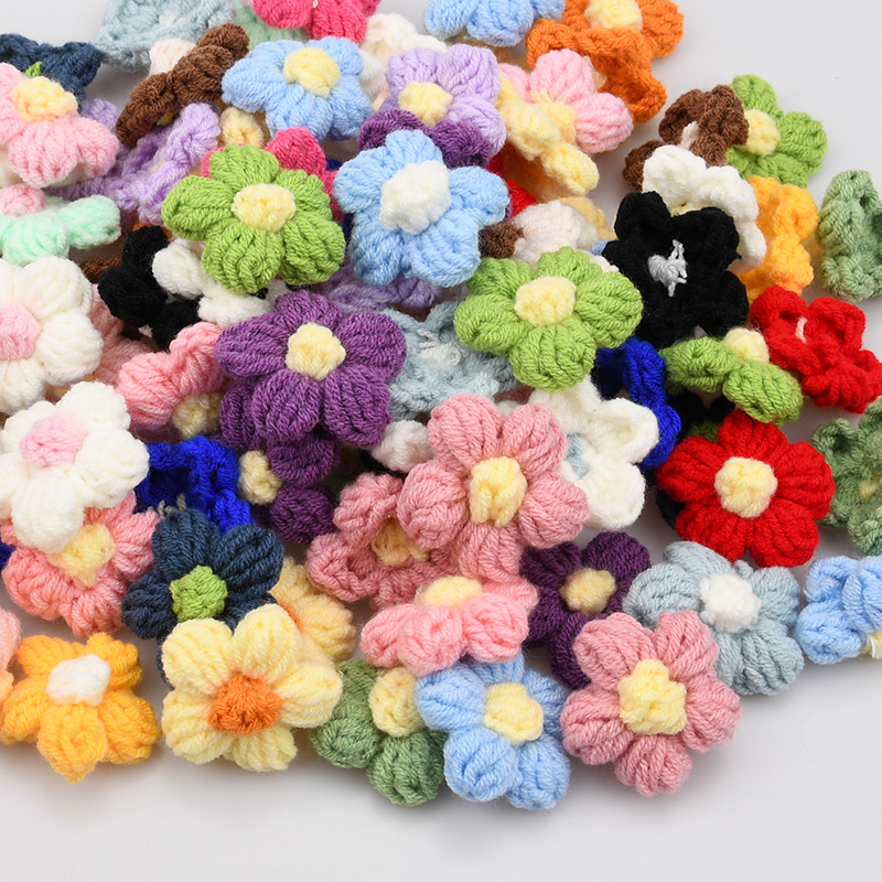 Apliques de Flores de Crochê F - Craft Embellishment avaliação e preço