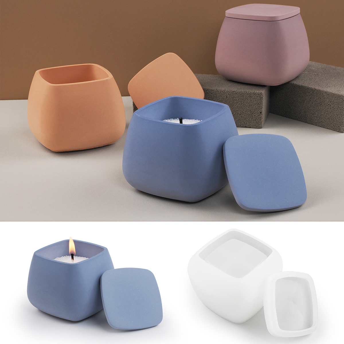 Molde de silicone para jarra d - Craft Embellishment Storage avaliação e preço