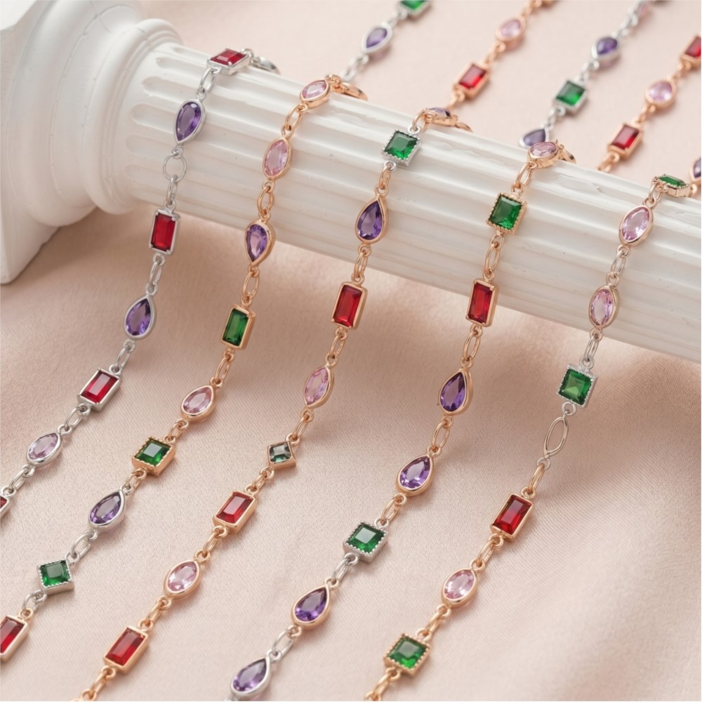 Corrente de 1 metro com strass - Pearl Trim Chain avaliação e preço