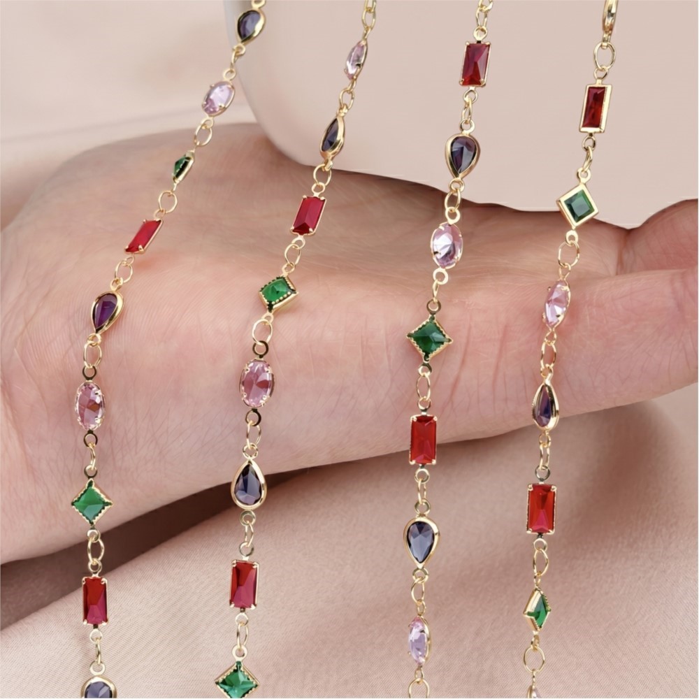 Corrente de 1 metro com strass - Pearl Trim Chain avaliação e preço
