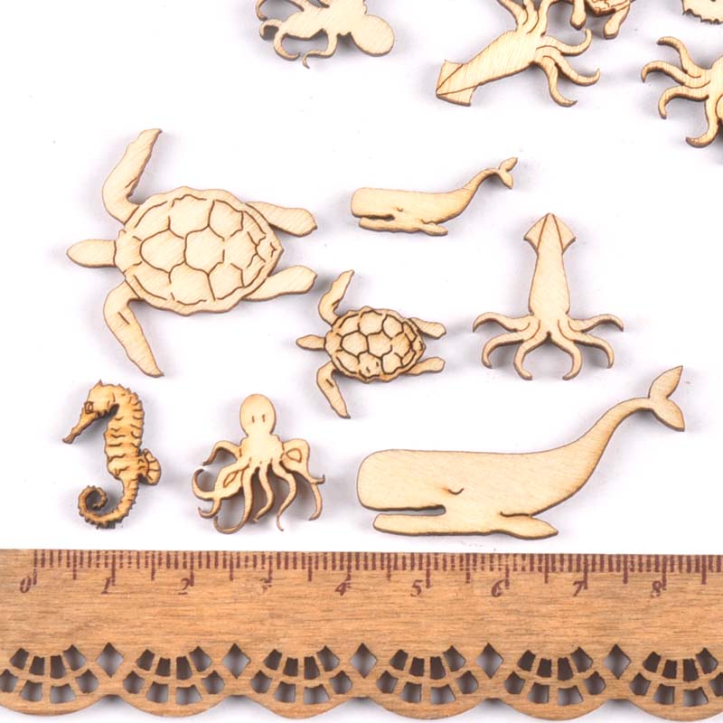 20 peças 25-40mm tartaruga mar - Craft Embellishment avaliação e preço