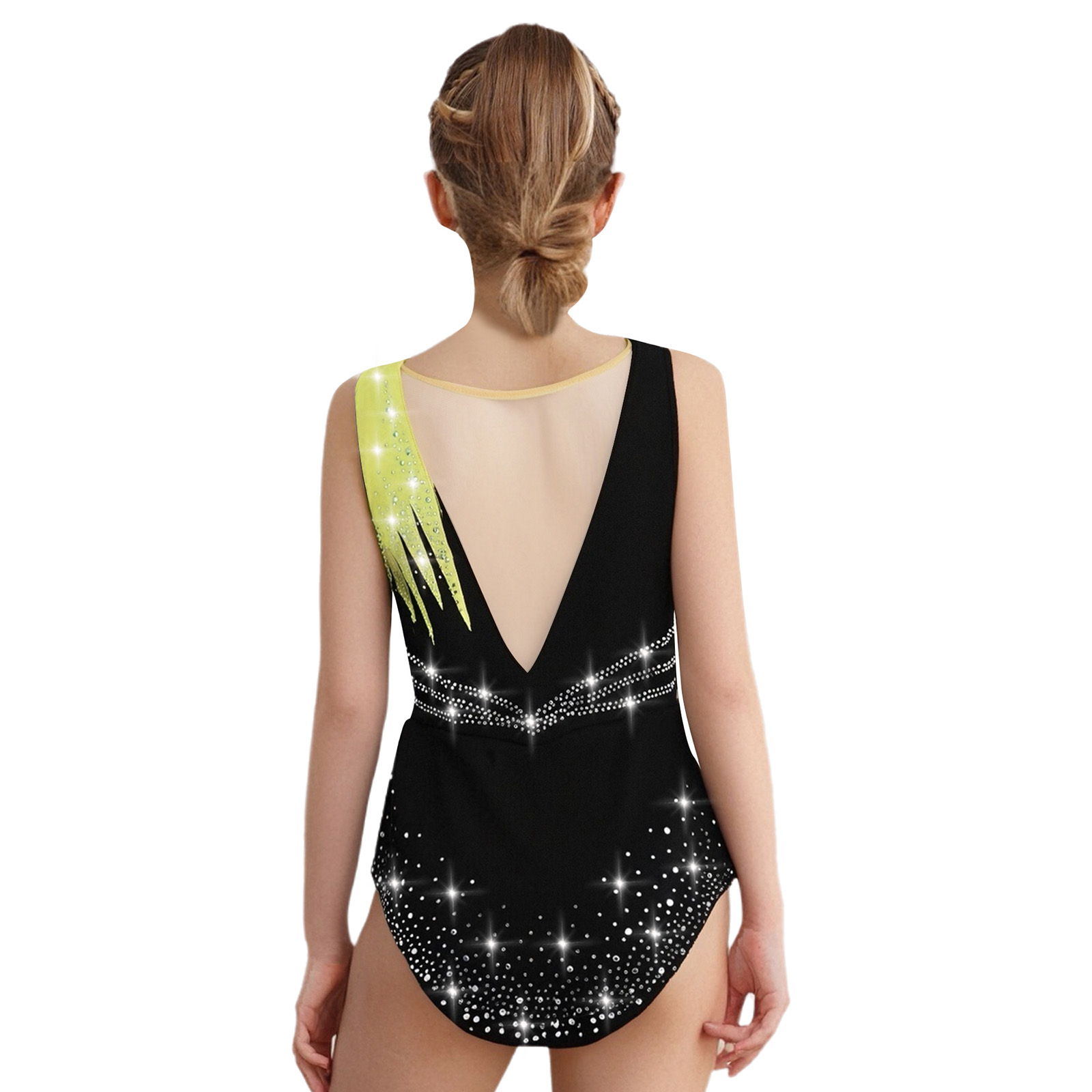 Crianças meninas patinação art - Rhinestone Banding Trim avaliação e preço