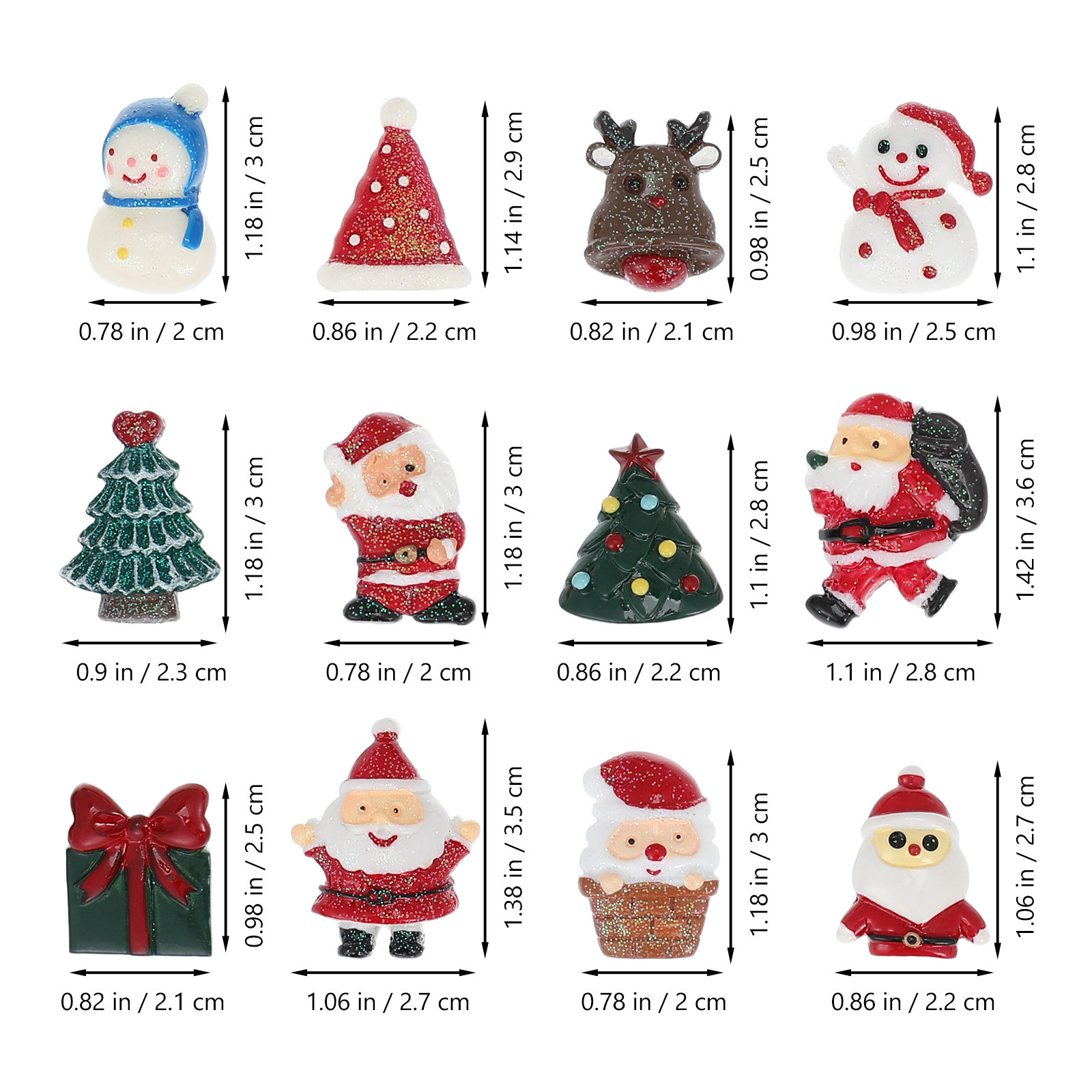 50 peças de enfeites de Natal, - Craft Embellishment avaliação e preço