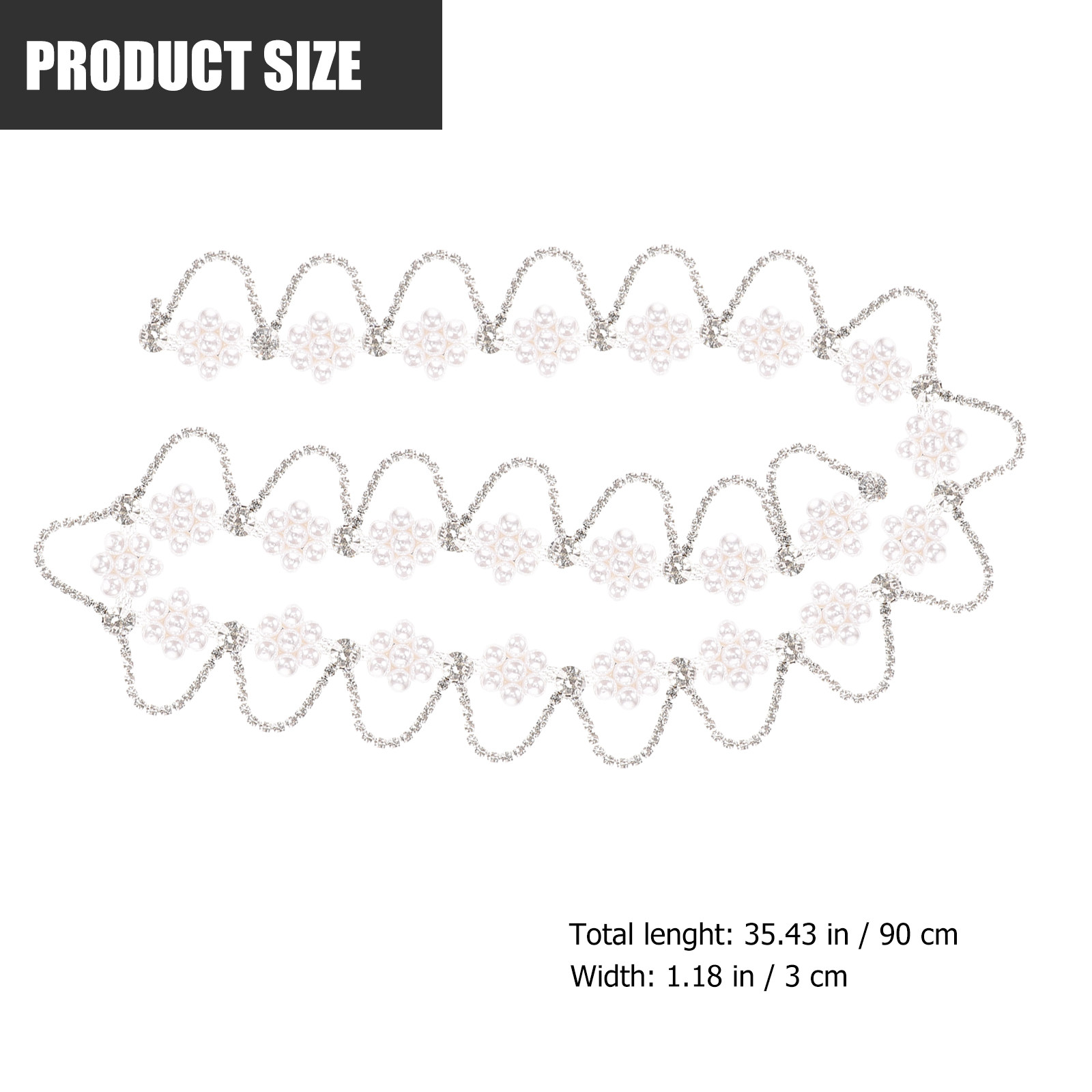 Cinto de Pérolas e Strass Prem - Pearl Trim Chain avaliação e preço