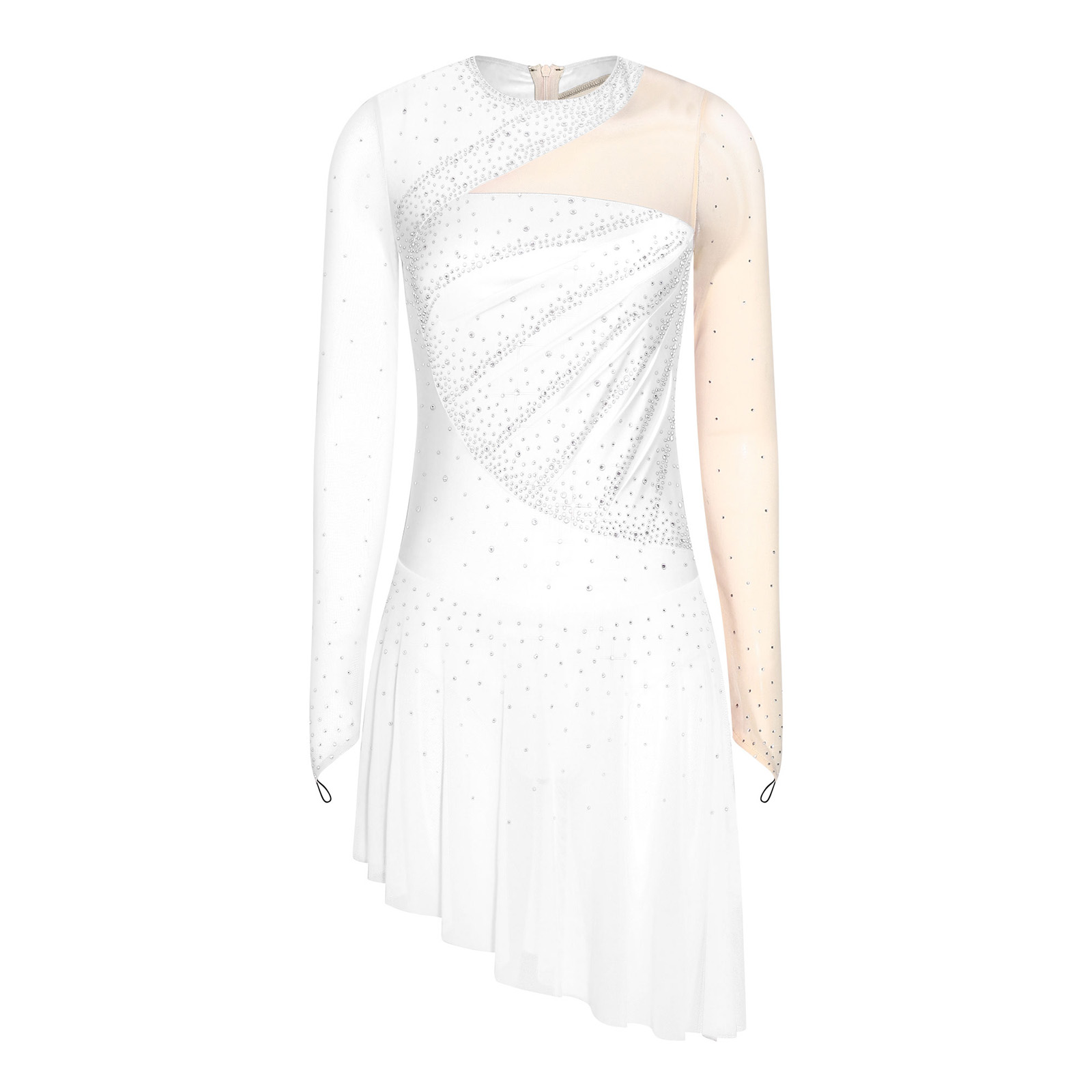 Vestido de Dança Feminino para - Rhinestone Banding Trim avaliação e preço