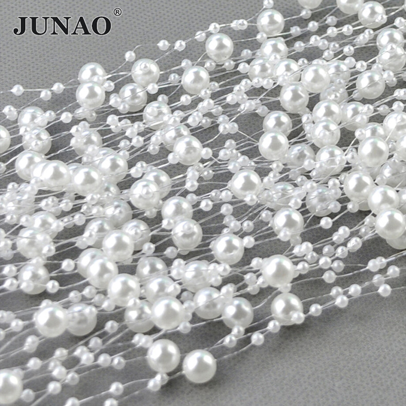 Junao 20 metros 3 + 8mm branco - Pearl Trim Chain avaliação e preço