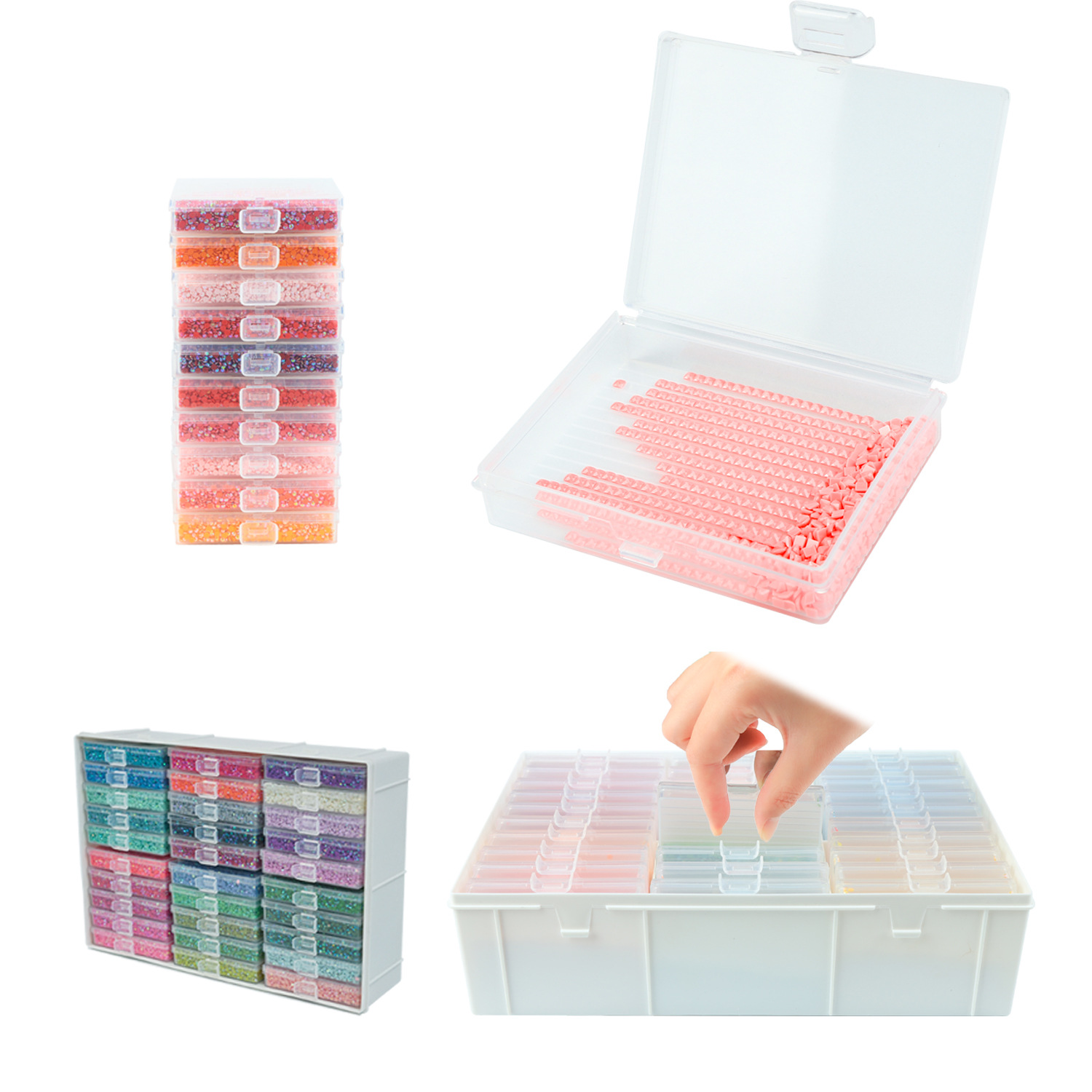 Conjunto de Bandejas para Pint - Craft Embellishment Storage avaliação e preço