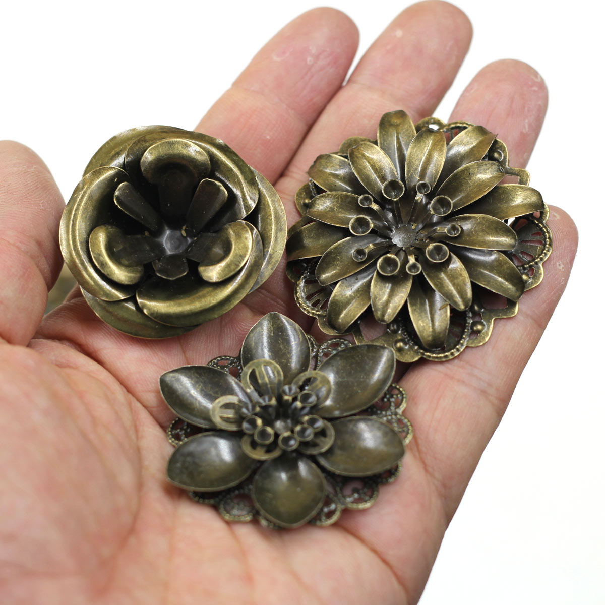 6 pçs enfeites combinação flor - Craft Embellishment avaliação e preço