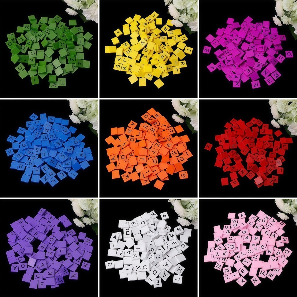 100PCS Cubos de Letras de Made - Craft Embellishment avaliação e preço