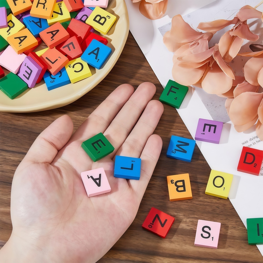 100PCS Cubos de Letras de Made - Craft Embellishment avaliação e preço