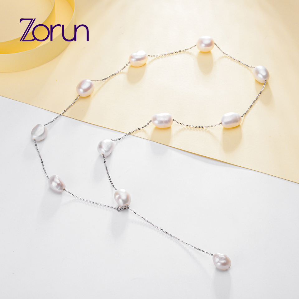Zorun real s925 prata esterlin - Pearl Trim Chain avaliação e preço