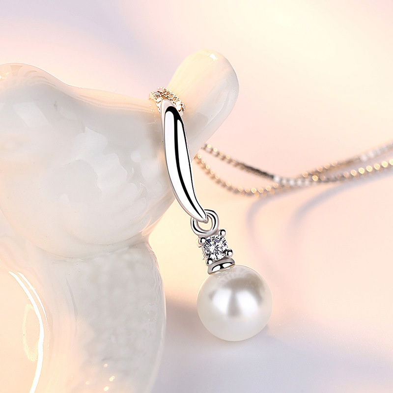 Colar com pingente de pérola z - Pearl Trim Chain avaliação e preço